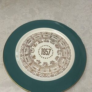 Vintage Homer Laughlin CALENDAR Plate 1957 Horoscope Plate